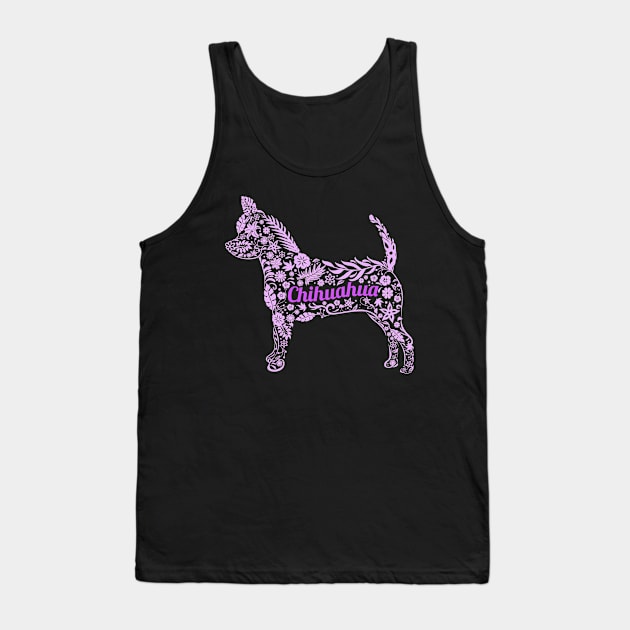 Chihuahua Floral... Tank Top by veerkun